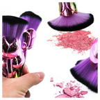 Beauty and the Beast-Inspired Rose Makeup Brushes with Glossy Handles