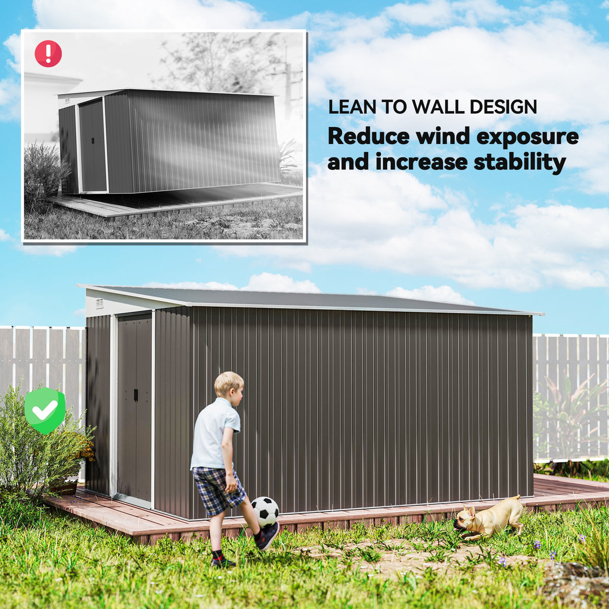 cortex-london-windsor-steel-garden-shed-double-sliding-doors-grey