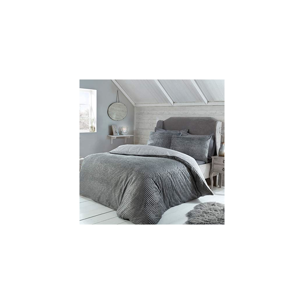 cortex-london-ribbed-teddy-fleece-grey-bedset-db