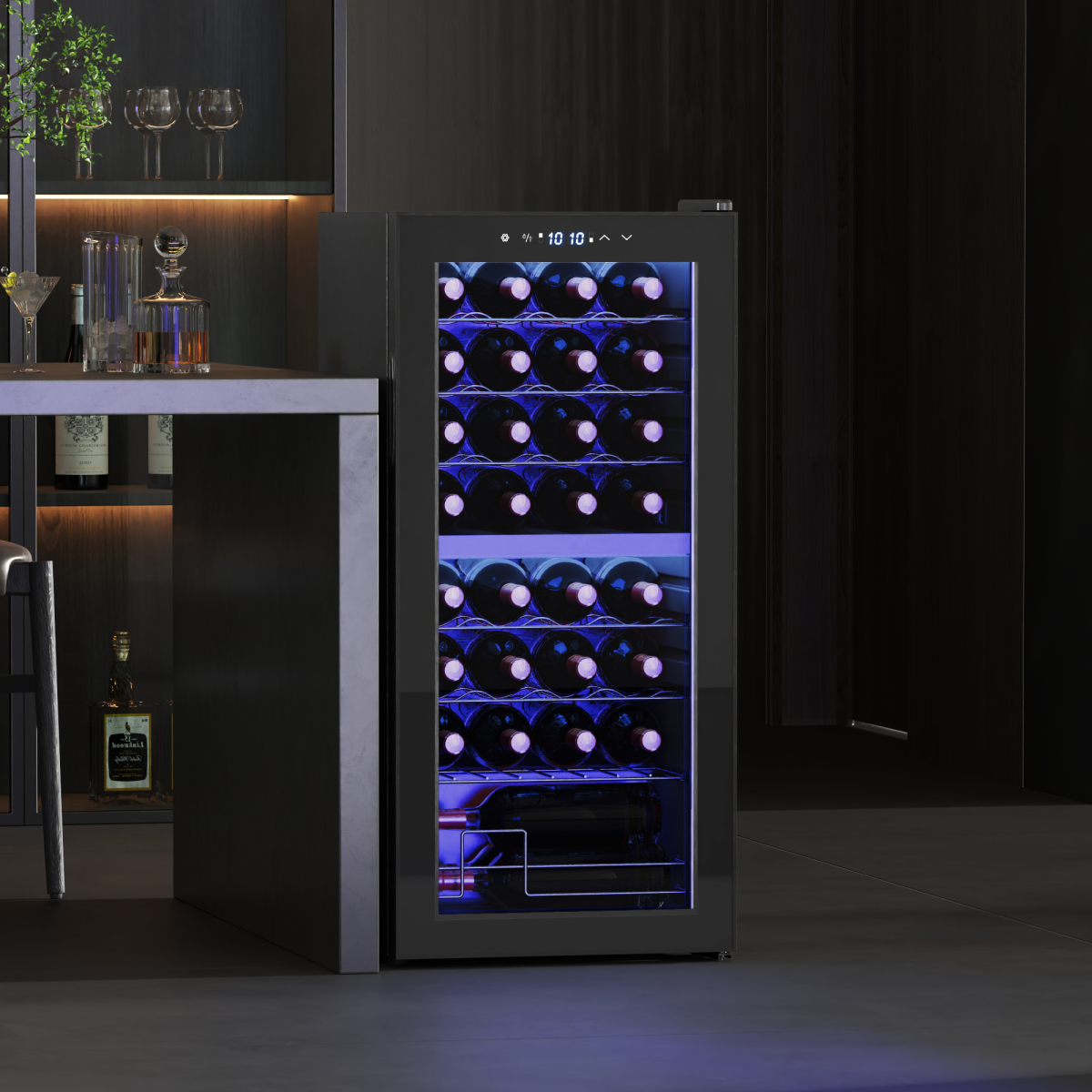 cortex-london-windsor-86l-dual-zone-wine-cooler-32-bottle-black