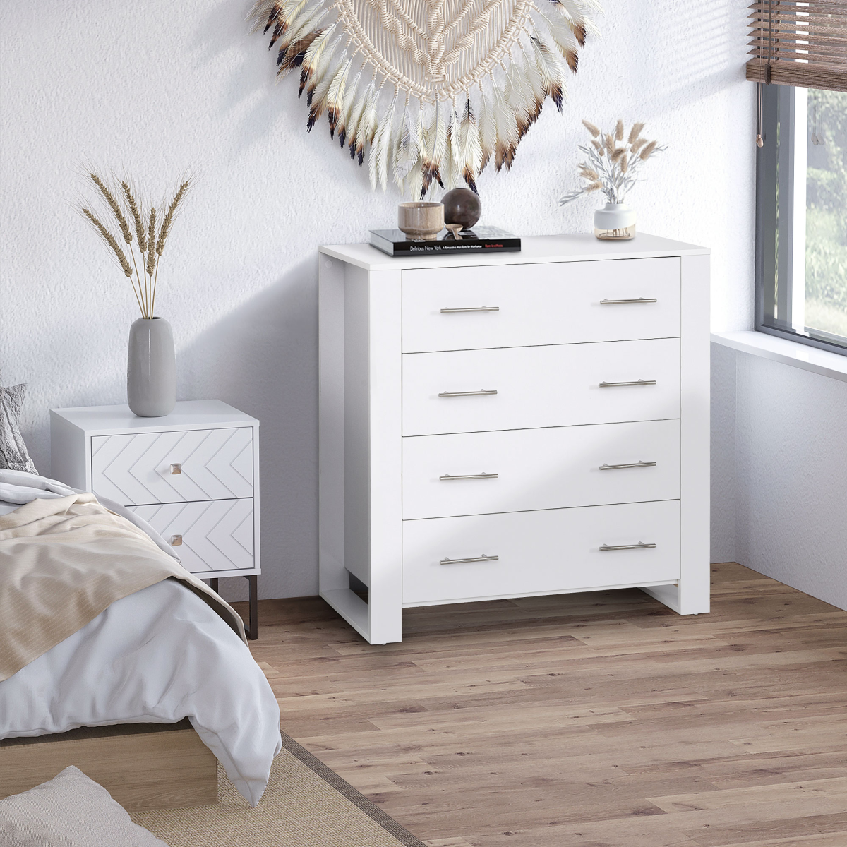 cortex-london-windsor-white-four-drawer-storage-cabinet