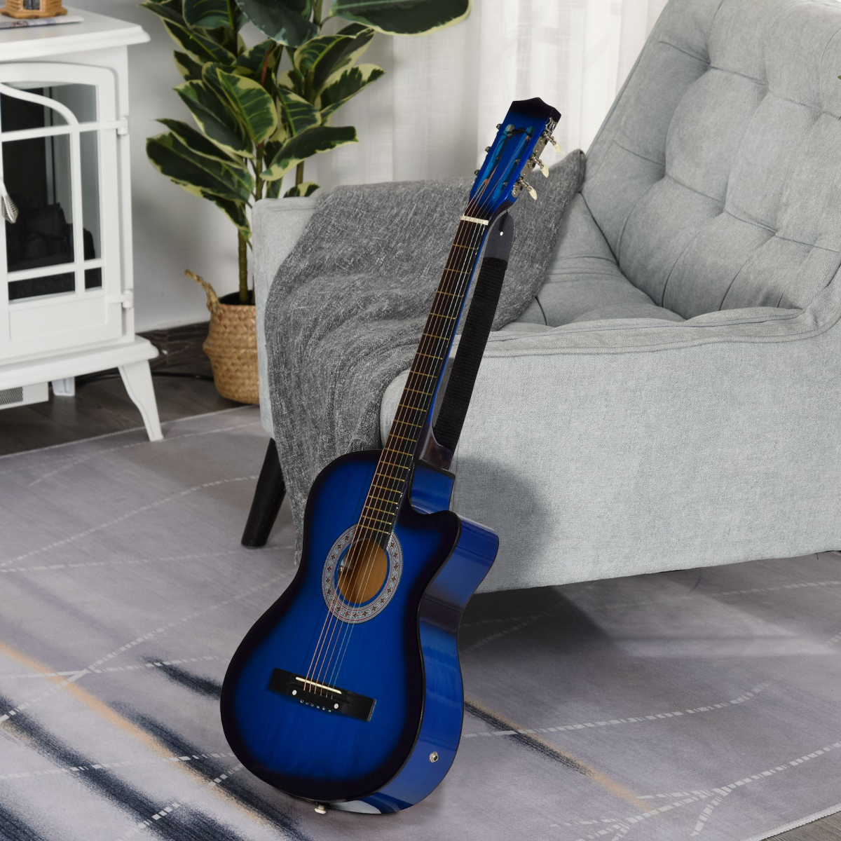 cortex-london-york-38-inch-beginner-cutaway-acoustic-electric-guitar-blue-black
