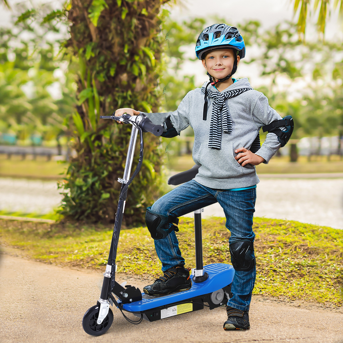 cortex-london-windsor-120w-kids-foldable-electric-scooter-blue