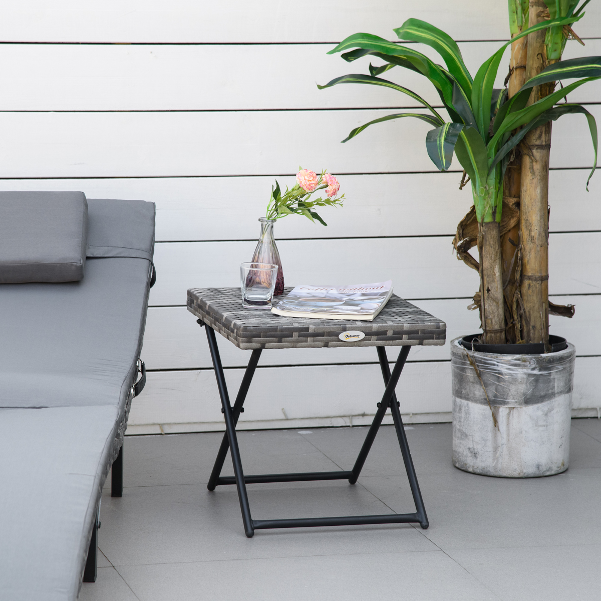 cortex-london-windsor-folding-rattan-bistro-coffee-table-pe-rattan-top-powder-coated-steel-frame