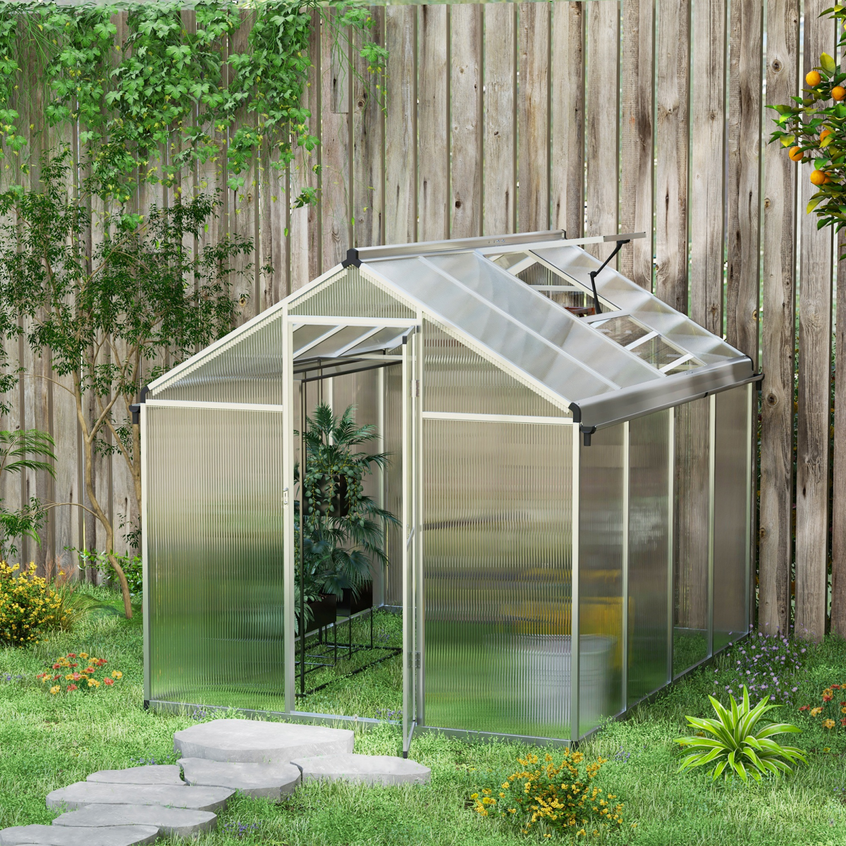 cortex-london-windsor-aluminium-greenhouse-8x6ft-with-polycarbonate-sheets