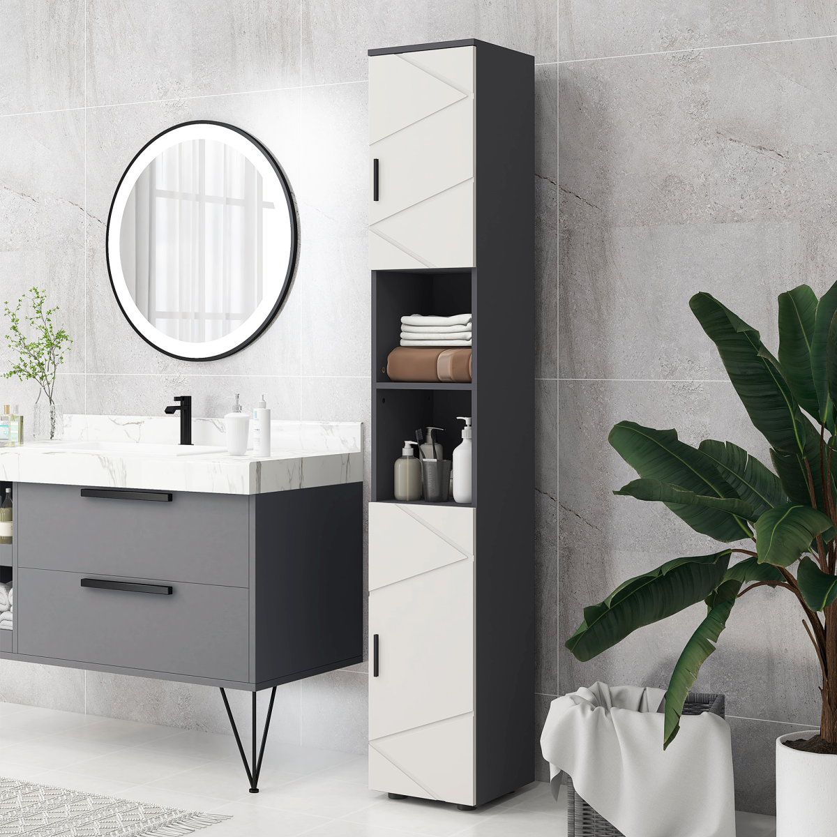 cortex-london-york-tall-bathroom-storage-cabinet-soft-close-geometric-door-panels