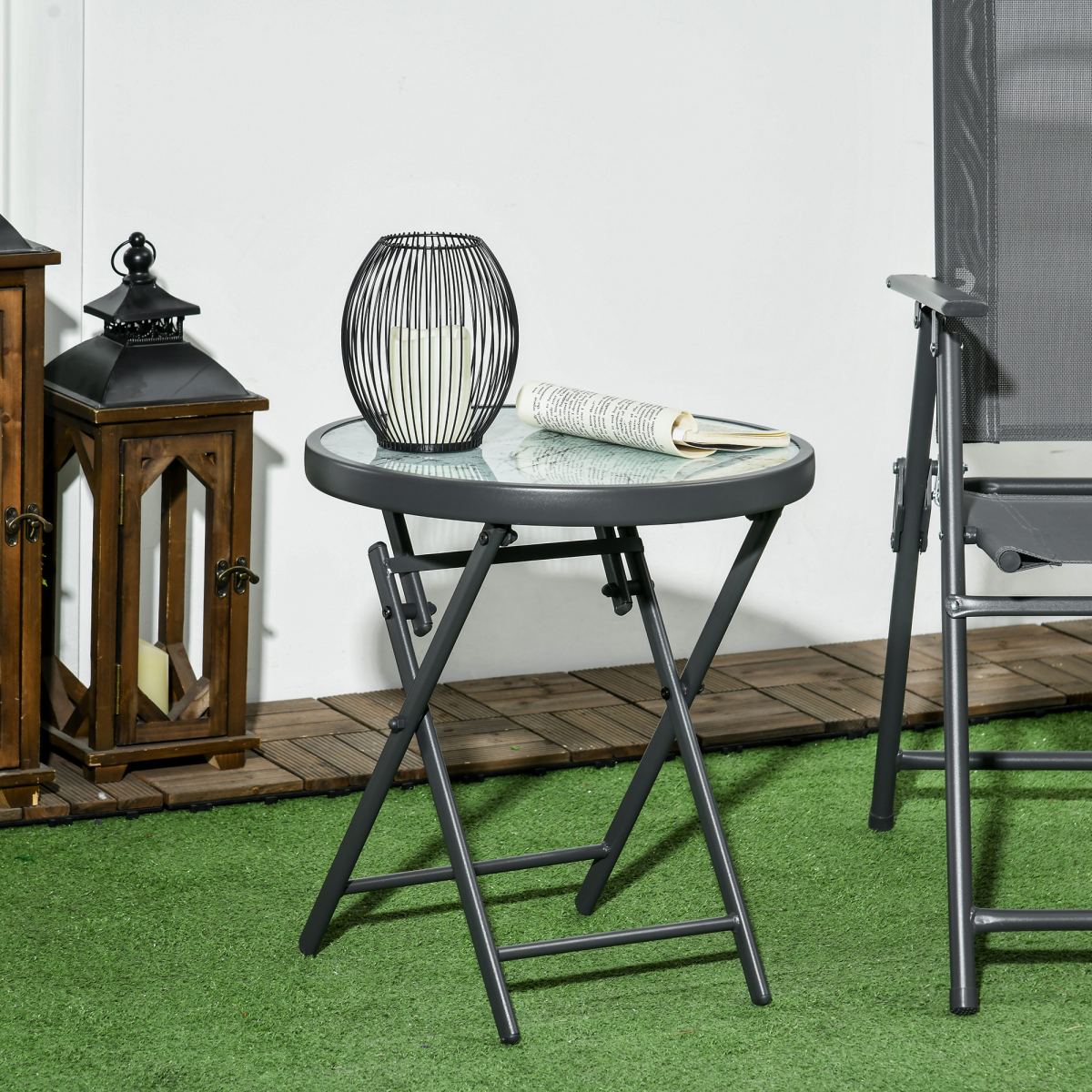 cortex-london-windsor-white-round-folding-glass-side-table