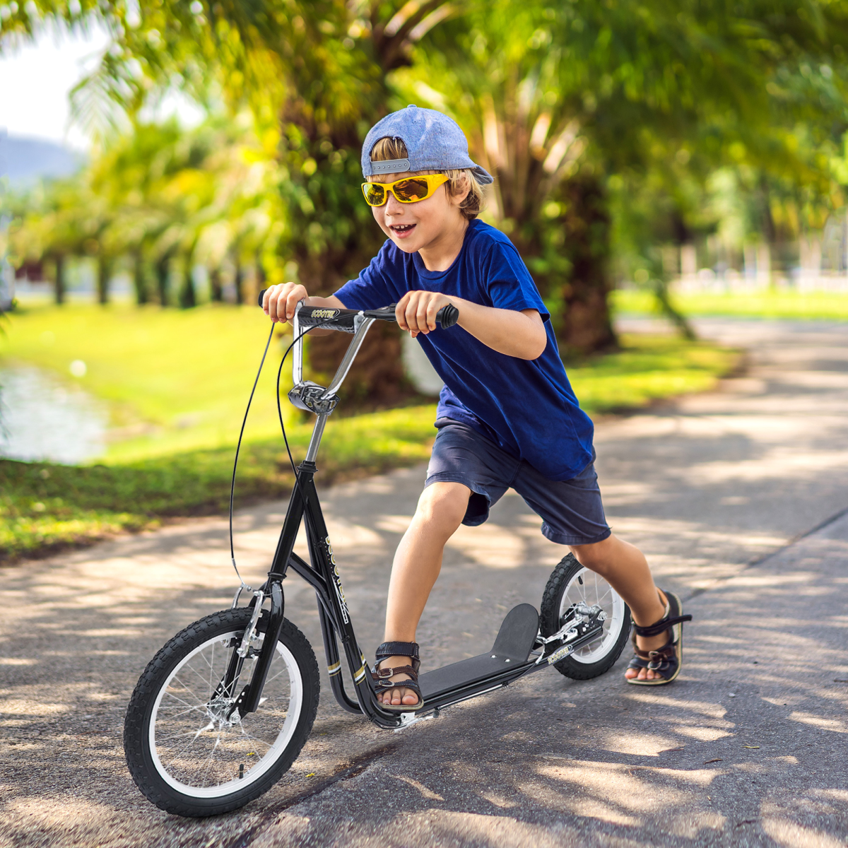 cortex-london-windsor-adjustable-teen-scooter-dual-brakes-rubber-wheels-kickstand