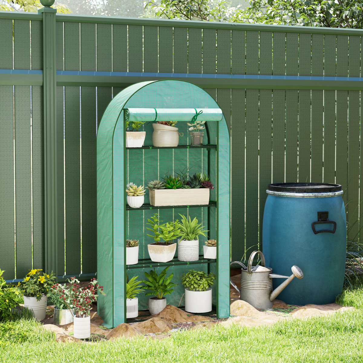 cortex-london-windsor-four-tier-mini-greenhouse-green
