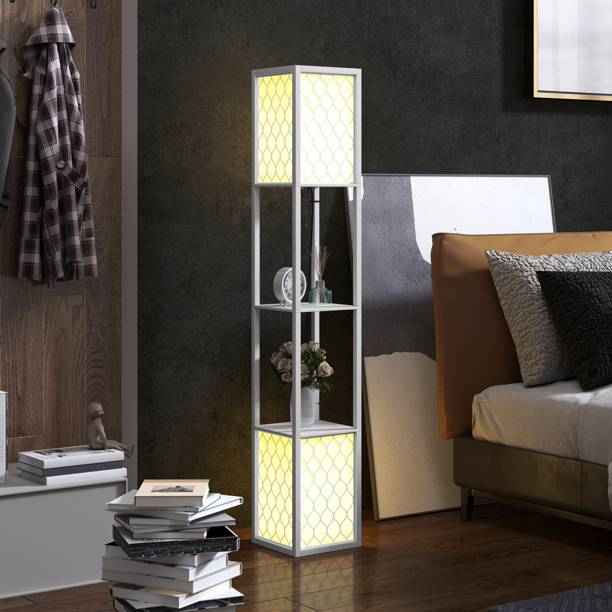 cortex-london-windsor-white-two-light-floor-lamp-with-shelves