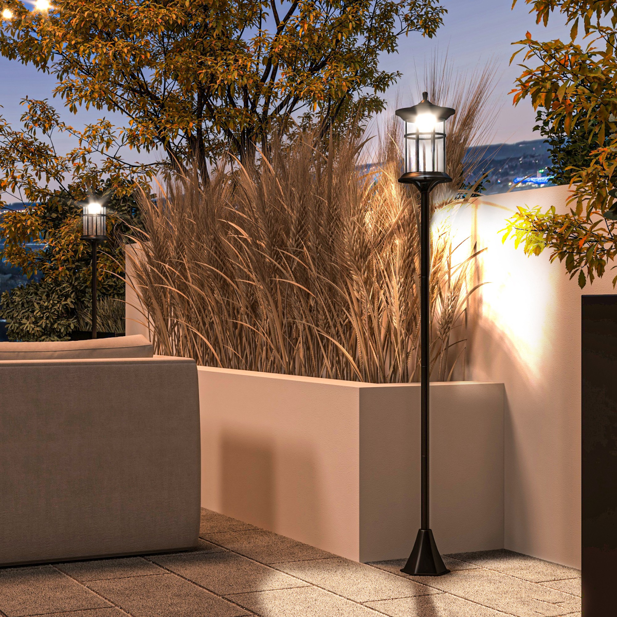 cortex-london-york-solar-led-outdoor-post-lights-2-pack-black-ip44