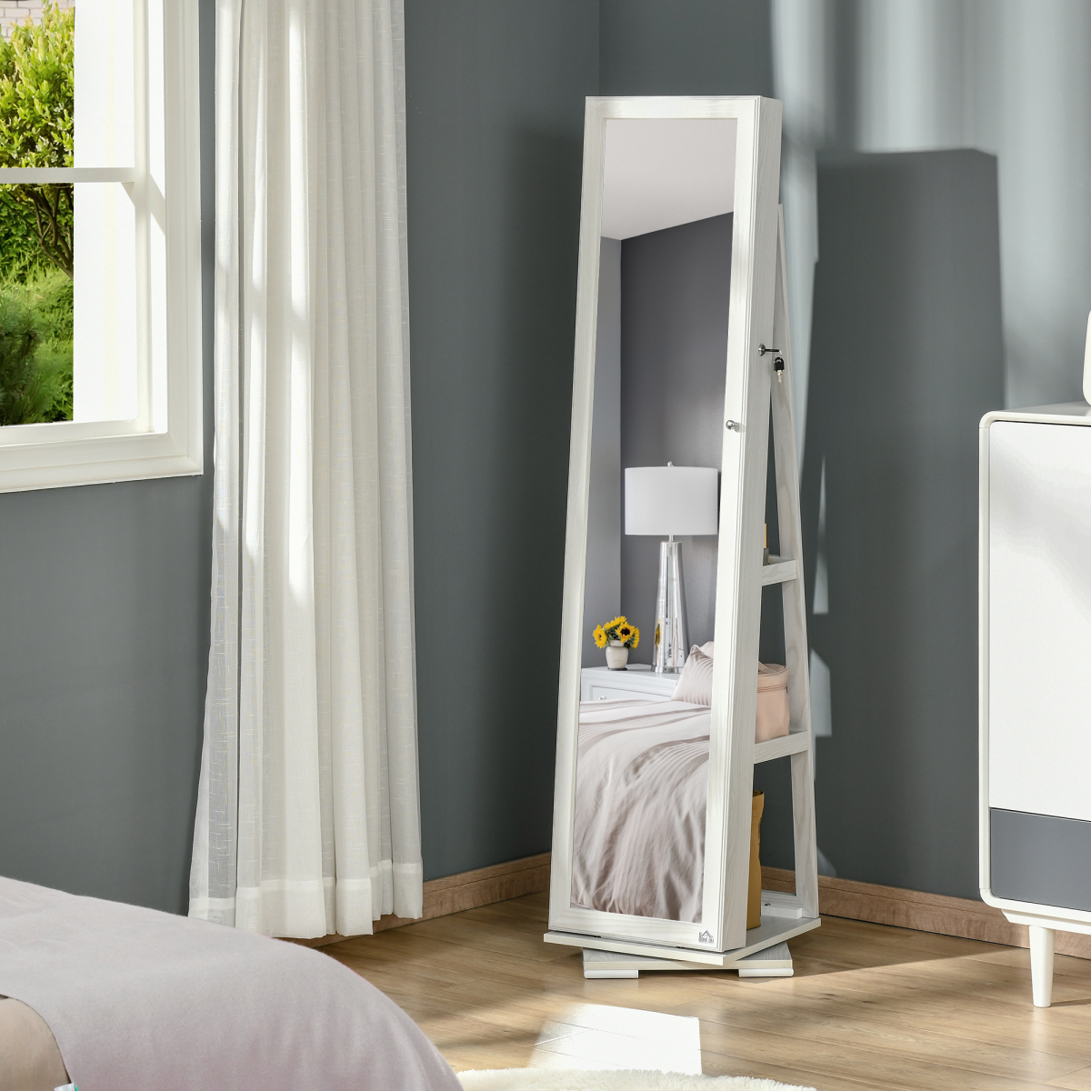 cortex-london-windsor-360-swivel-lockable-full-length-jewellery-mirror-cabinet