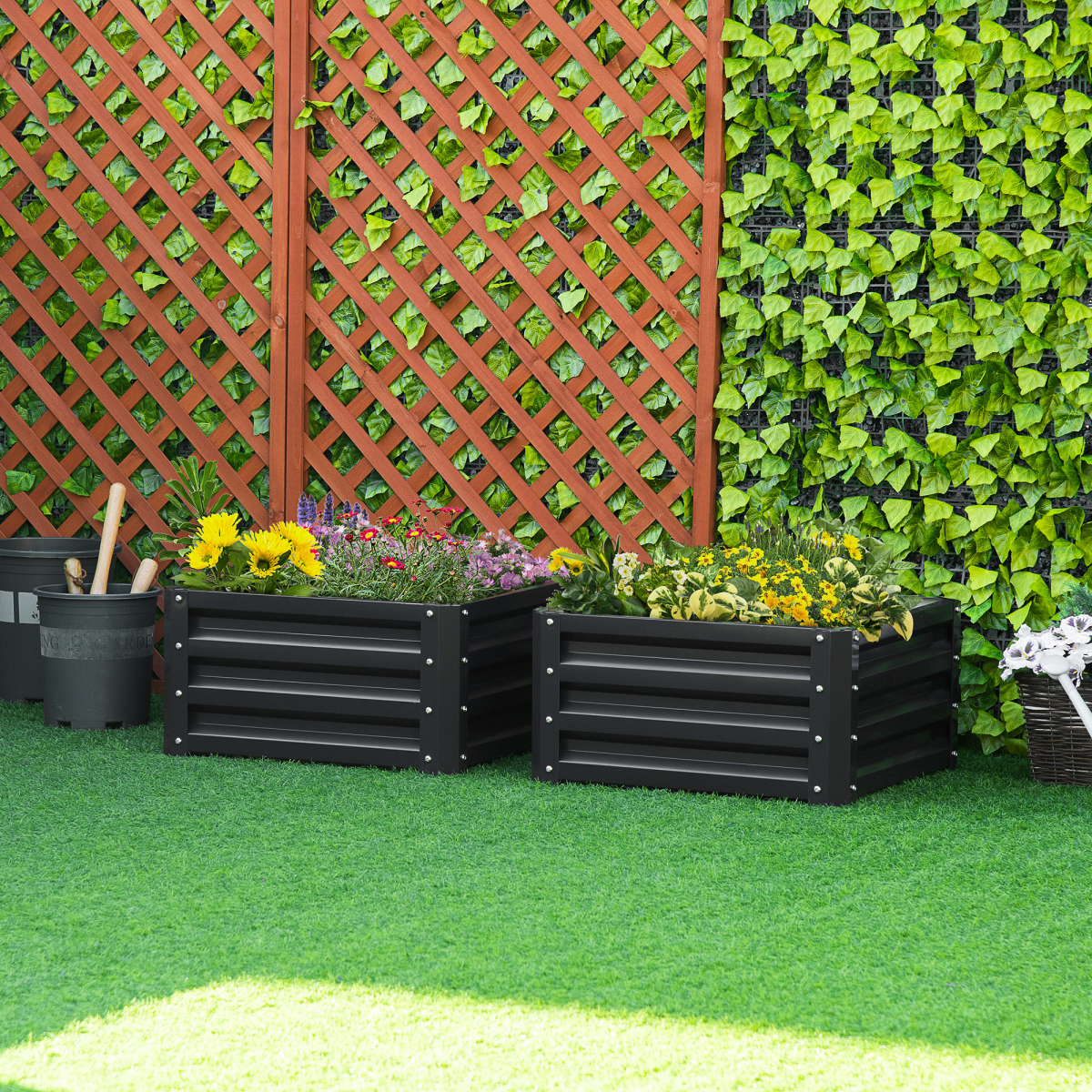 cortex-london-york-galvanised-steel-raised-garden-planter-set-of-two-grey