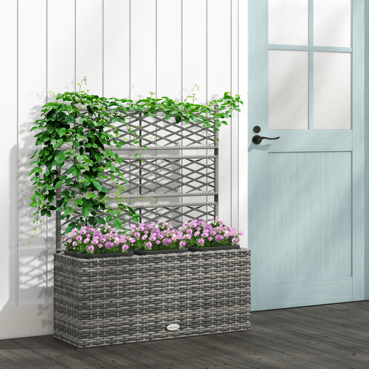 cortex-london-windsor-rattan-planter-box-trellis-raised-bed