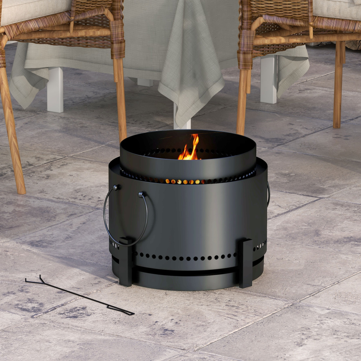 cortex-london-windsor-smokeless-wood-burning-metal-fire-pit-37cm-black