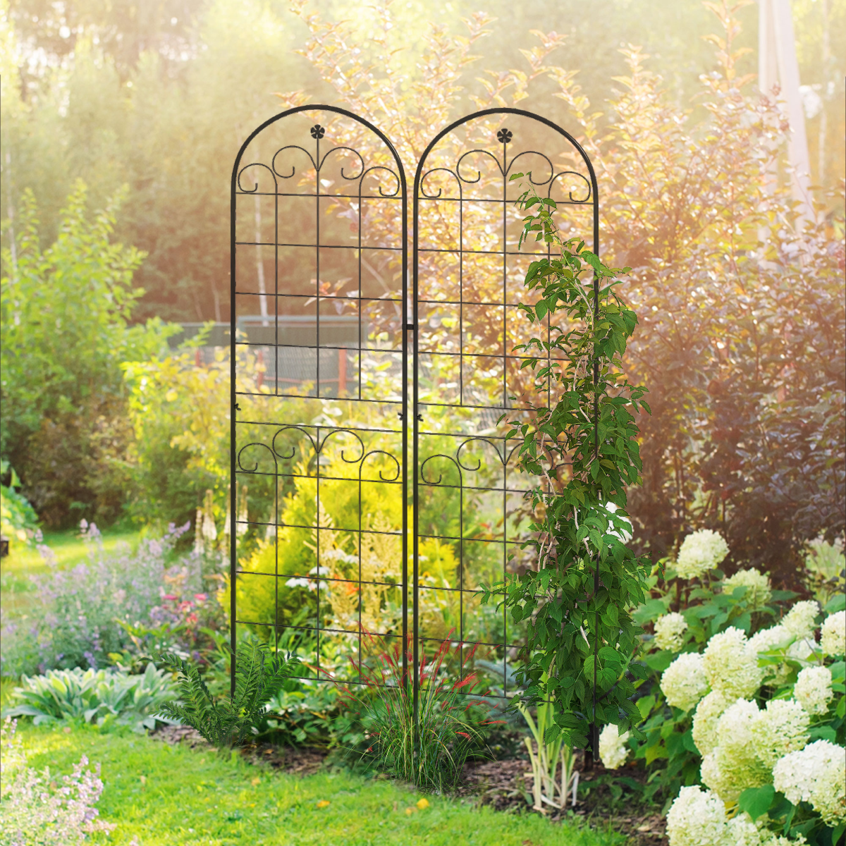 cortex-london-york-floral-metal-trellis-set-of-2-black-steel