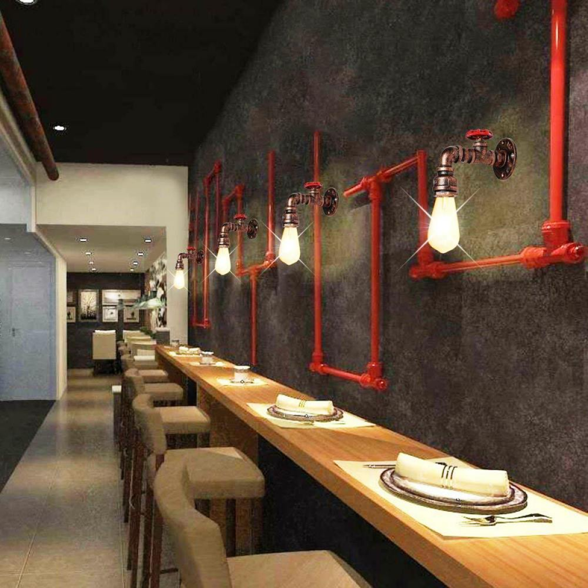 cortex-london-york-rustic-red-water-pipe-wall-light-e27