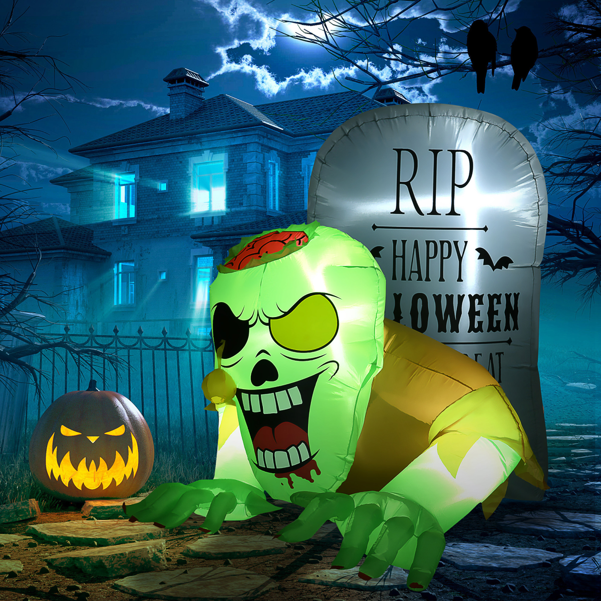 cortex-london-york-5ft-green-ghost-tombstone-halloween-inflatable-four-led-lights