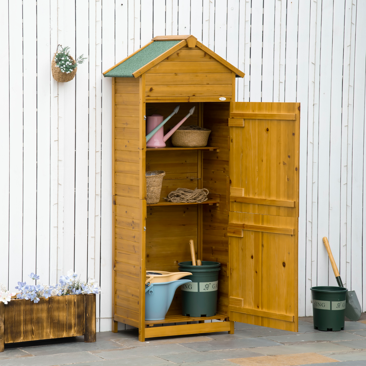 cortex-london-windsor-fir-wood-garden-storage-tool-cabinet-two-lockable-doors