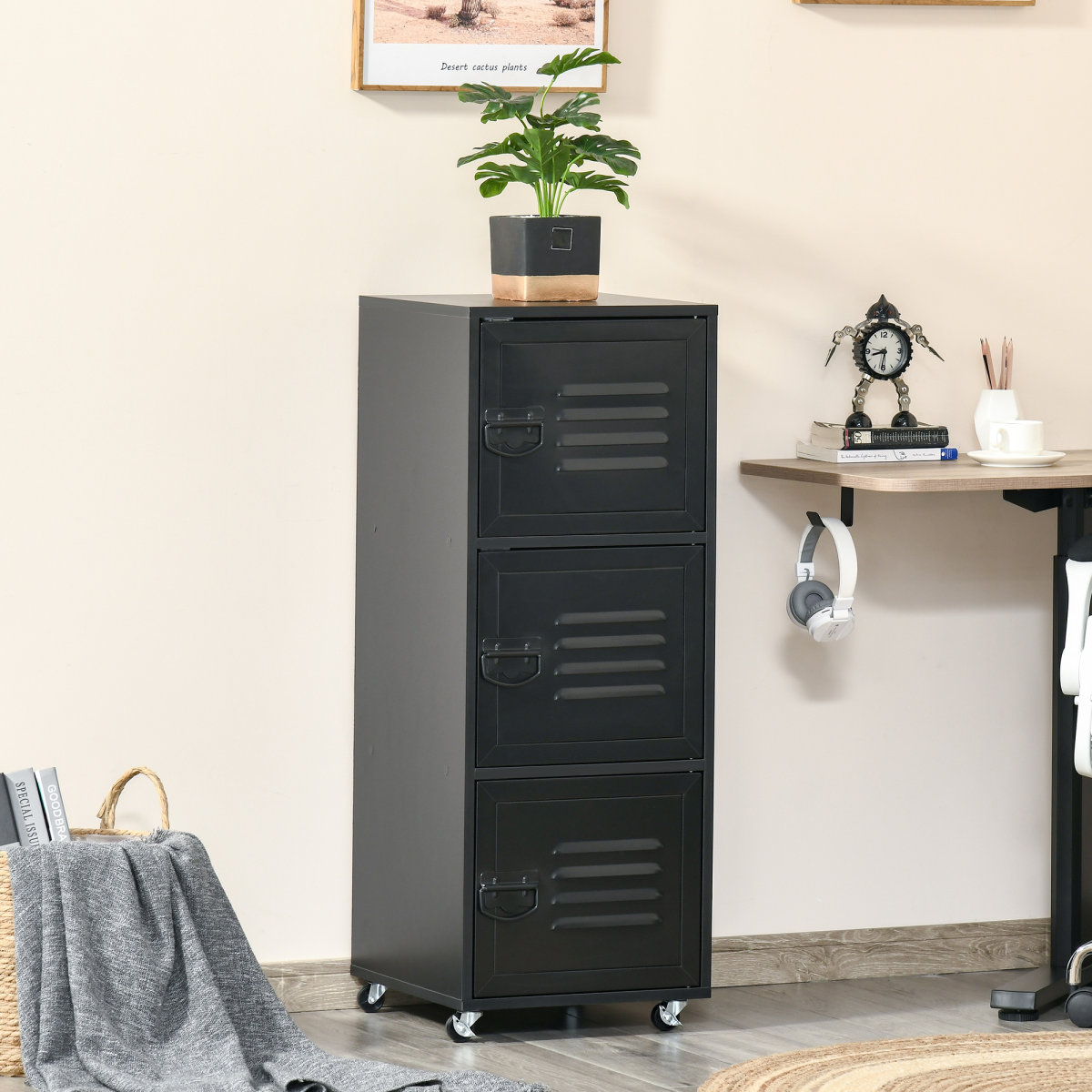 cortex-london-york-three-tier-mobile-file-cabinet-black