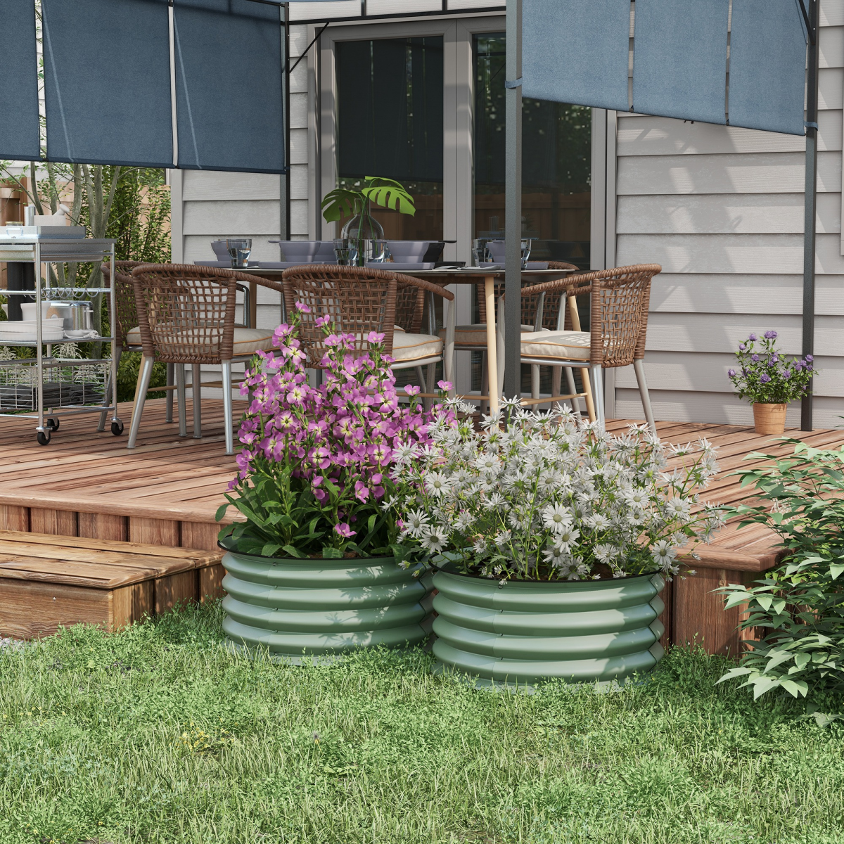 cortex-london-york-green-galvanised-steel-raised-garden-planter-set-of-two