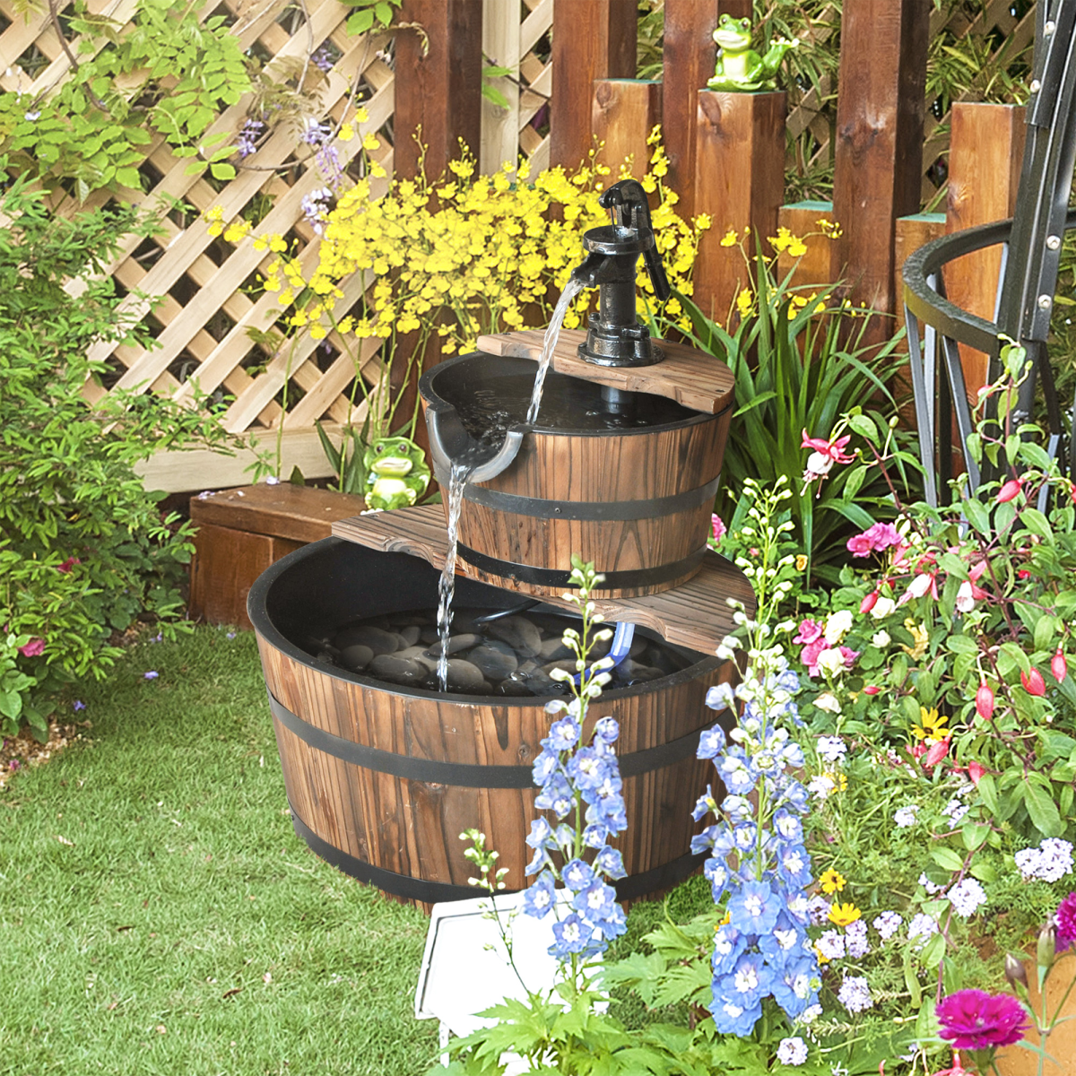 cortex-london-yorkshire-two-tier-wooden-water-pump-fountain-fir-wood-steel