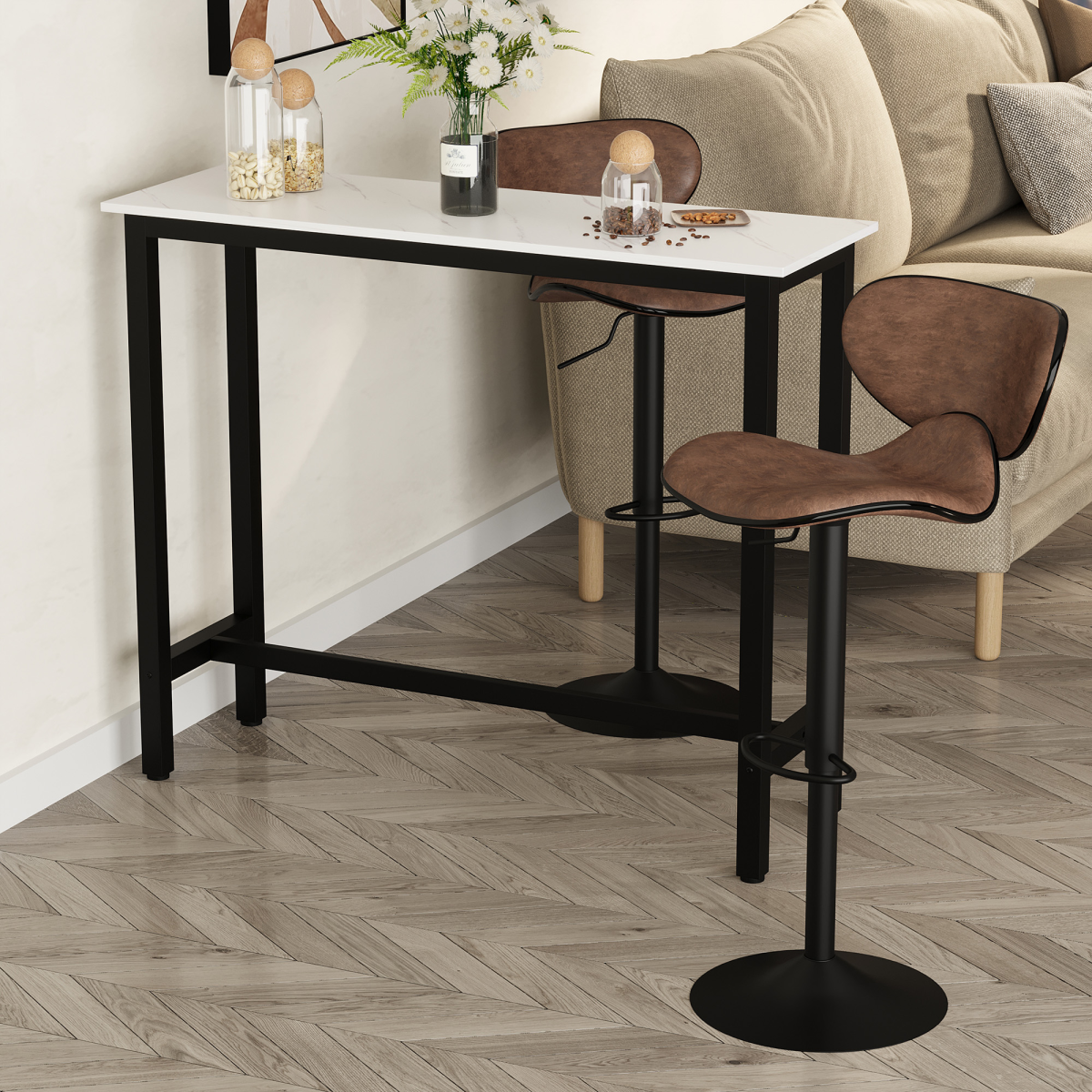 cortex-london-windsor-marble-grain-bar-table-white-black
