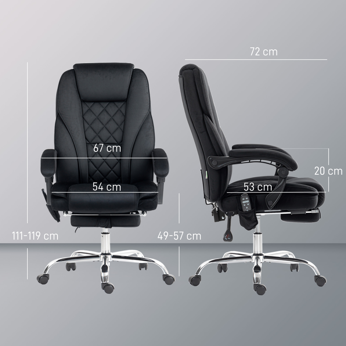 cortex-london-windsor-massage-office-chair-black-velvet-fabric