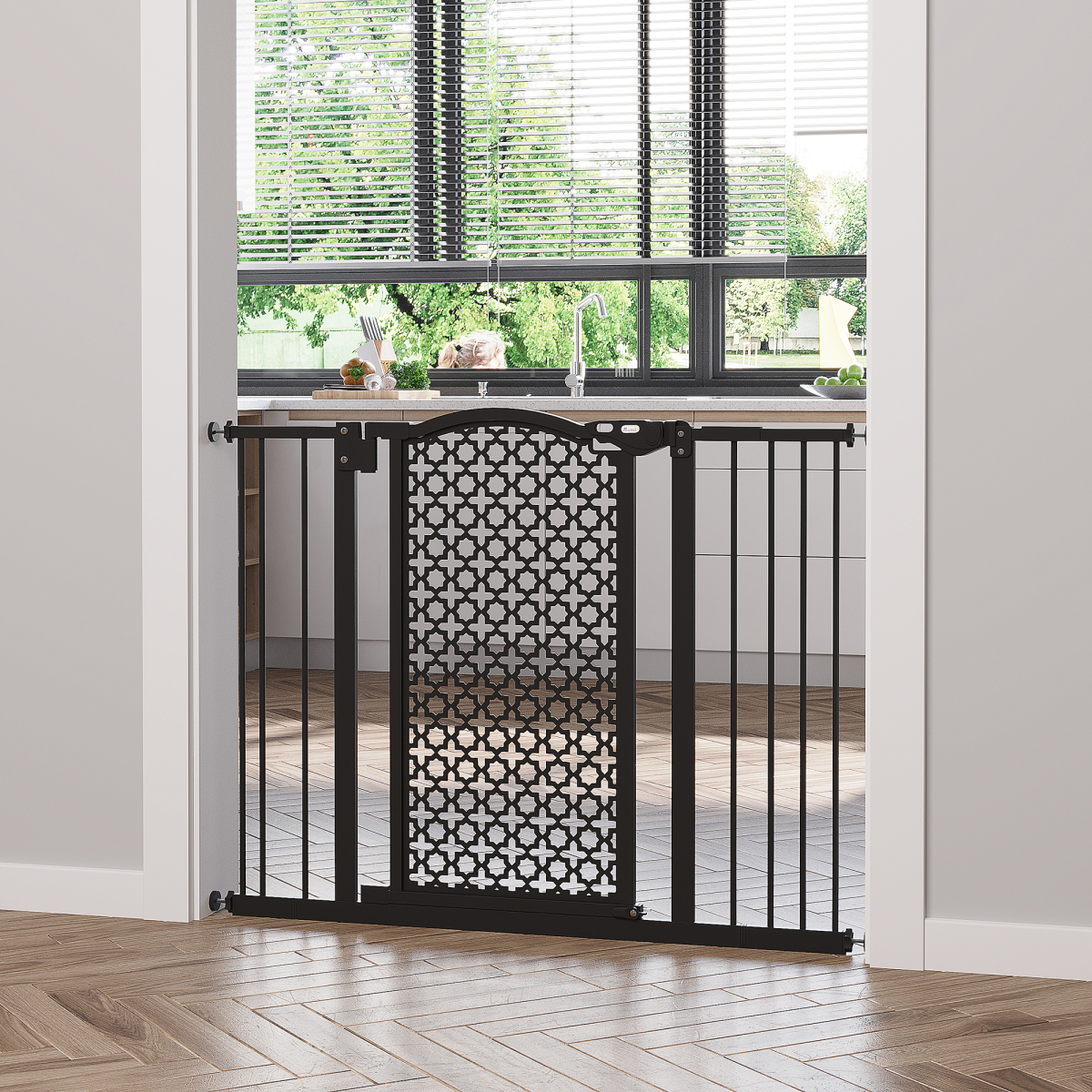 cortex-london-york-pet-safety-gate-74-105-cm-black-pawhut