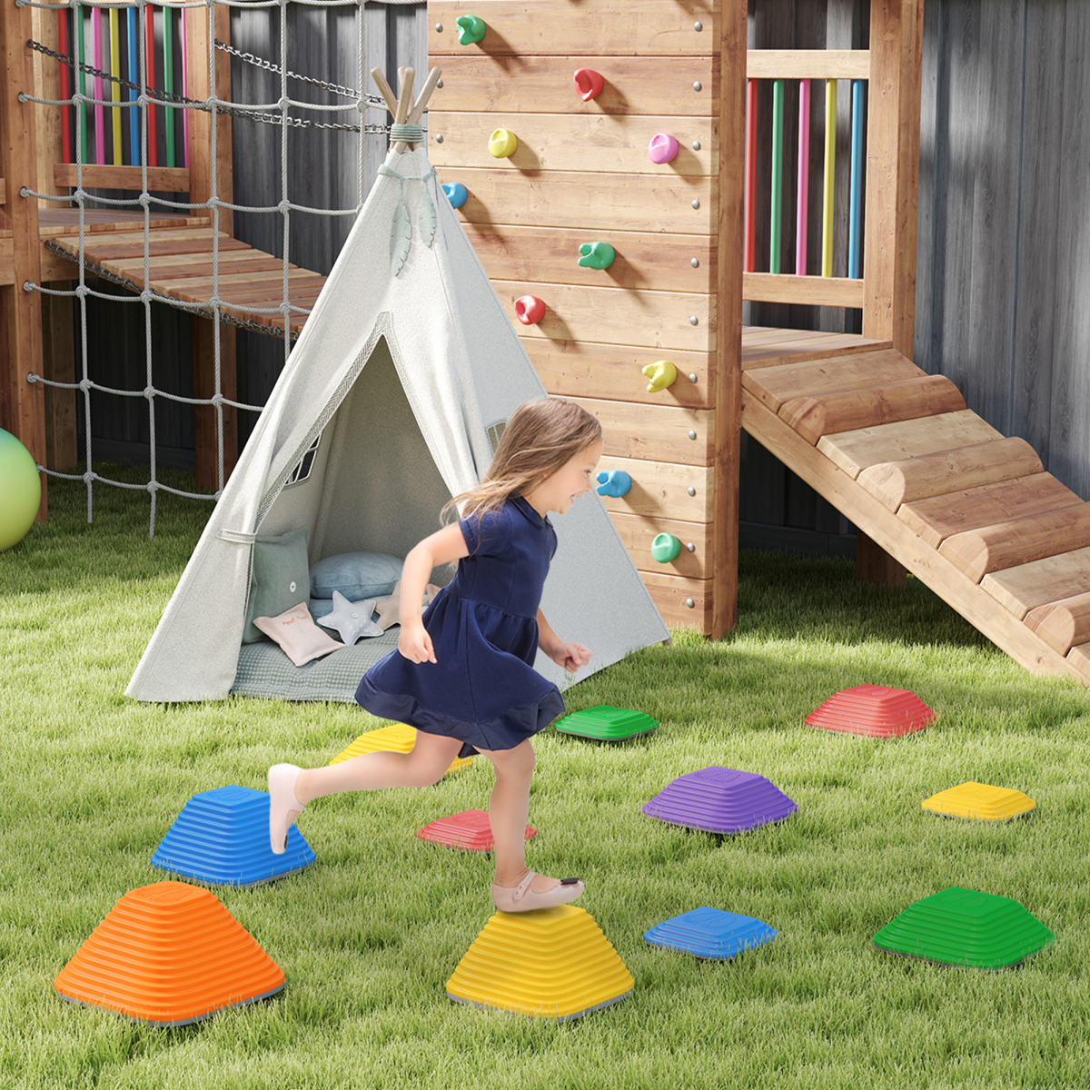 cortex-london-windsor-balance-stepping-stones-kids-indoor-outdoor-sensory-toy-multicoloured