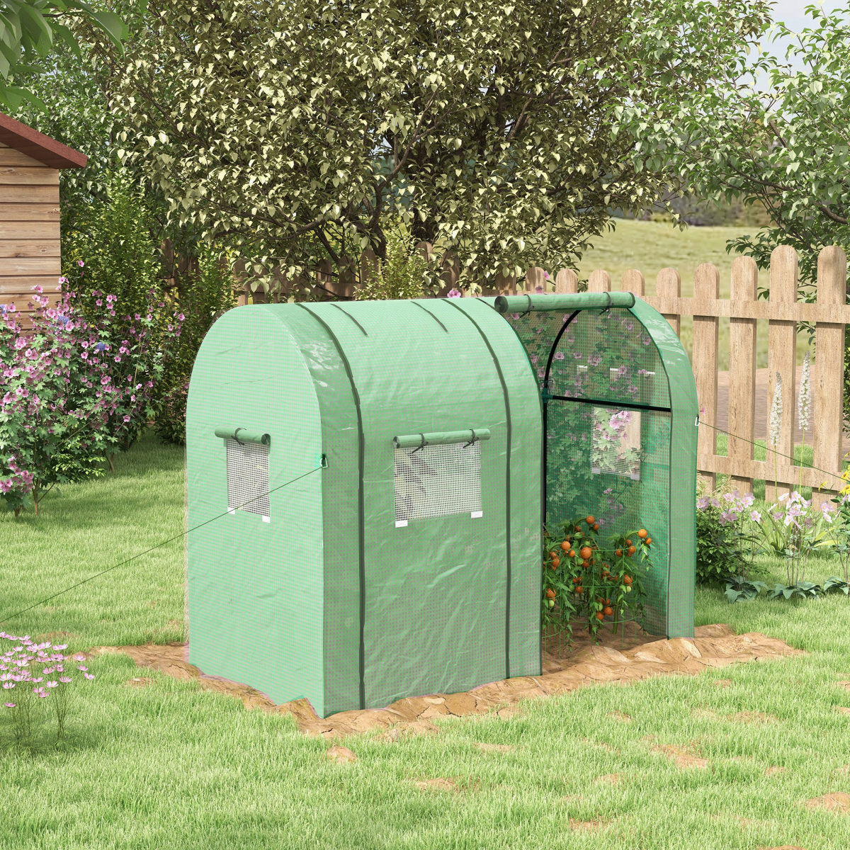 cortex-london-york-tomato-greenhouse-green-two-roll-up-doors-four-mesh-windows