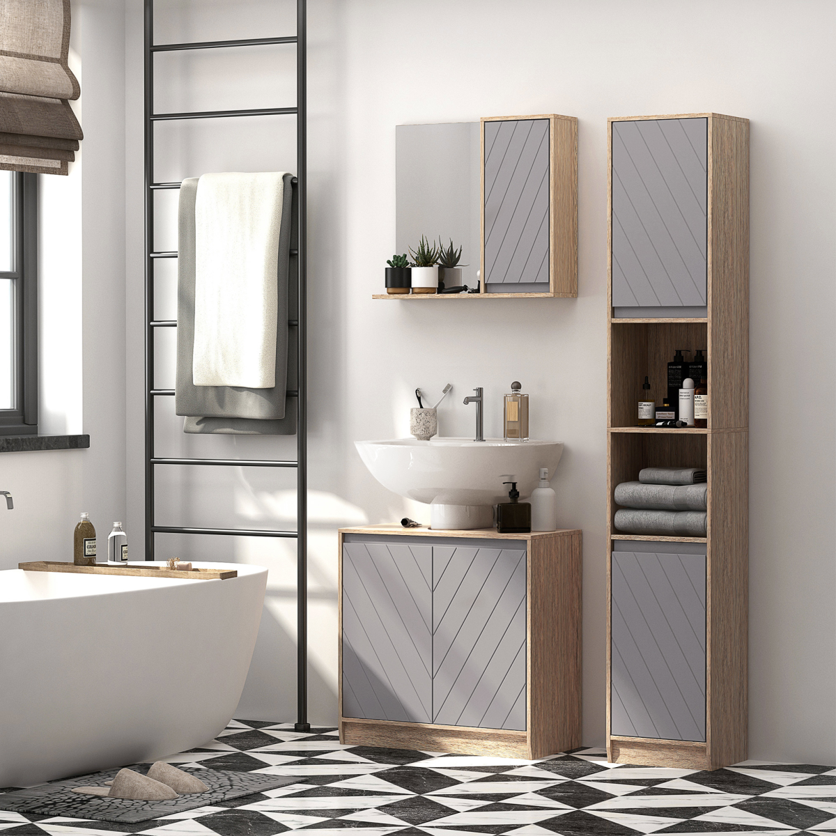 cortex-london-windsor-brown-under-sink-storage-cabinet-adjustable-shelf