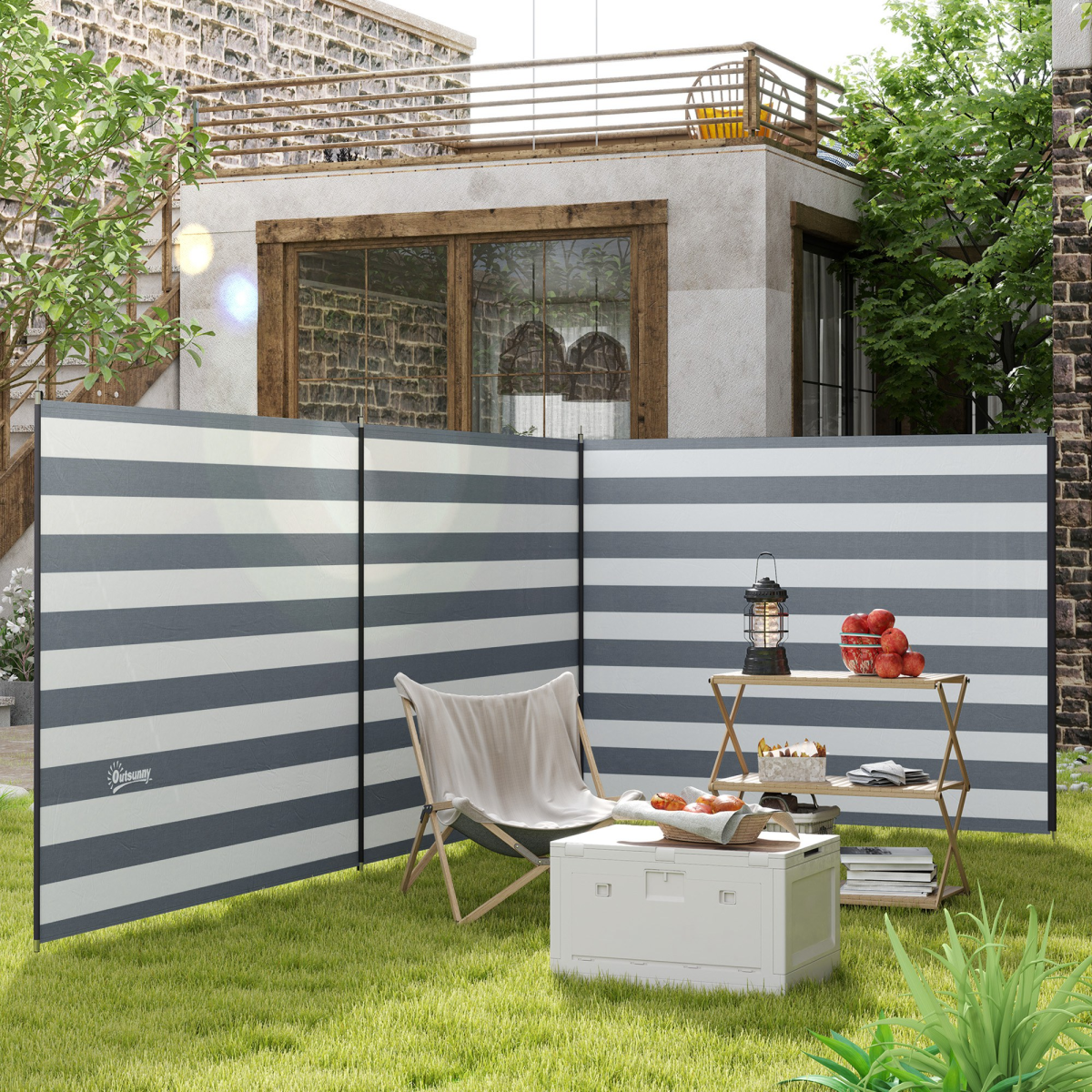 cortex-london-windsor-portable-camping-windbreak-privacy-wall-grey-white-540cm-150cm