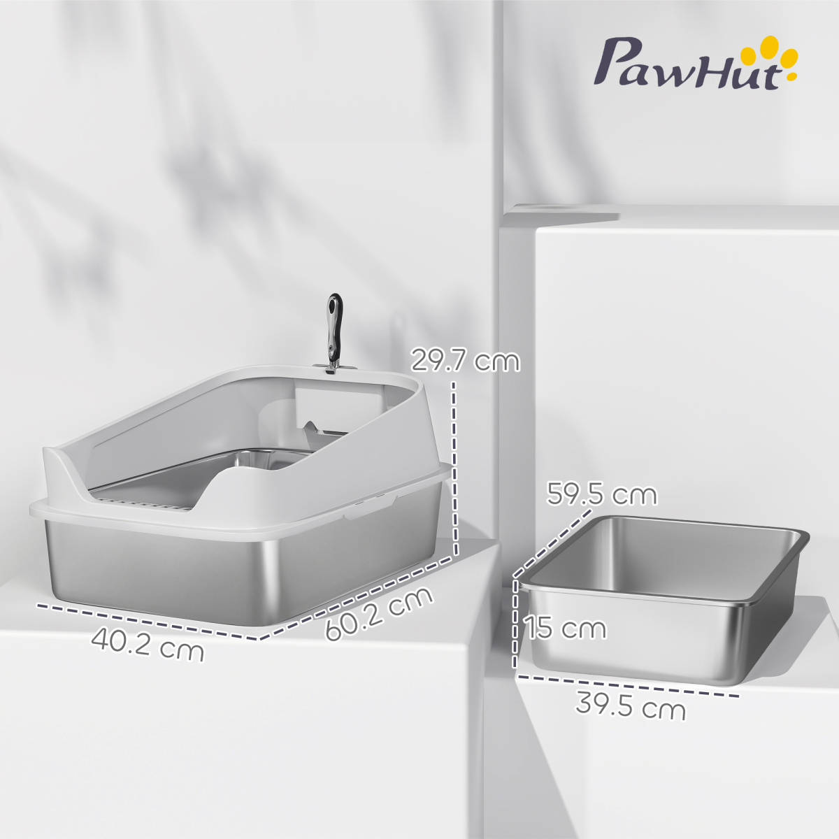 cortex-london-windsor-stainless-steel-cat-litter-box-grey-201-stainless-steel