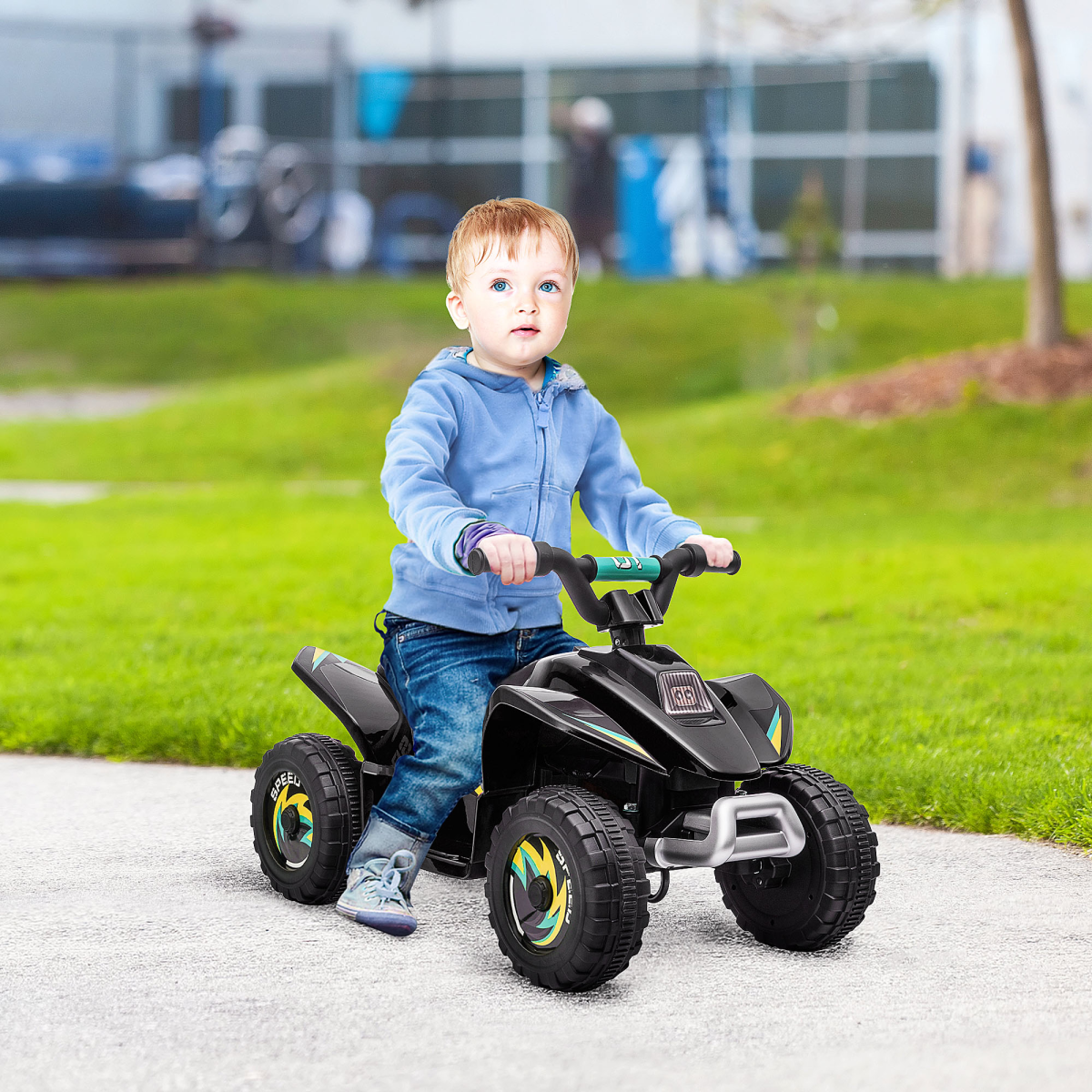 cortex-london-windsor-6v-kids-electric-ride-on-car-black