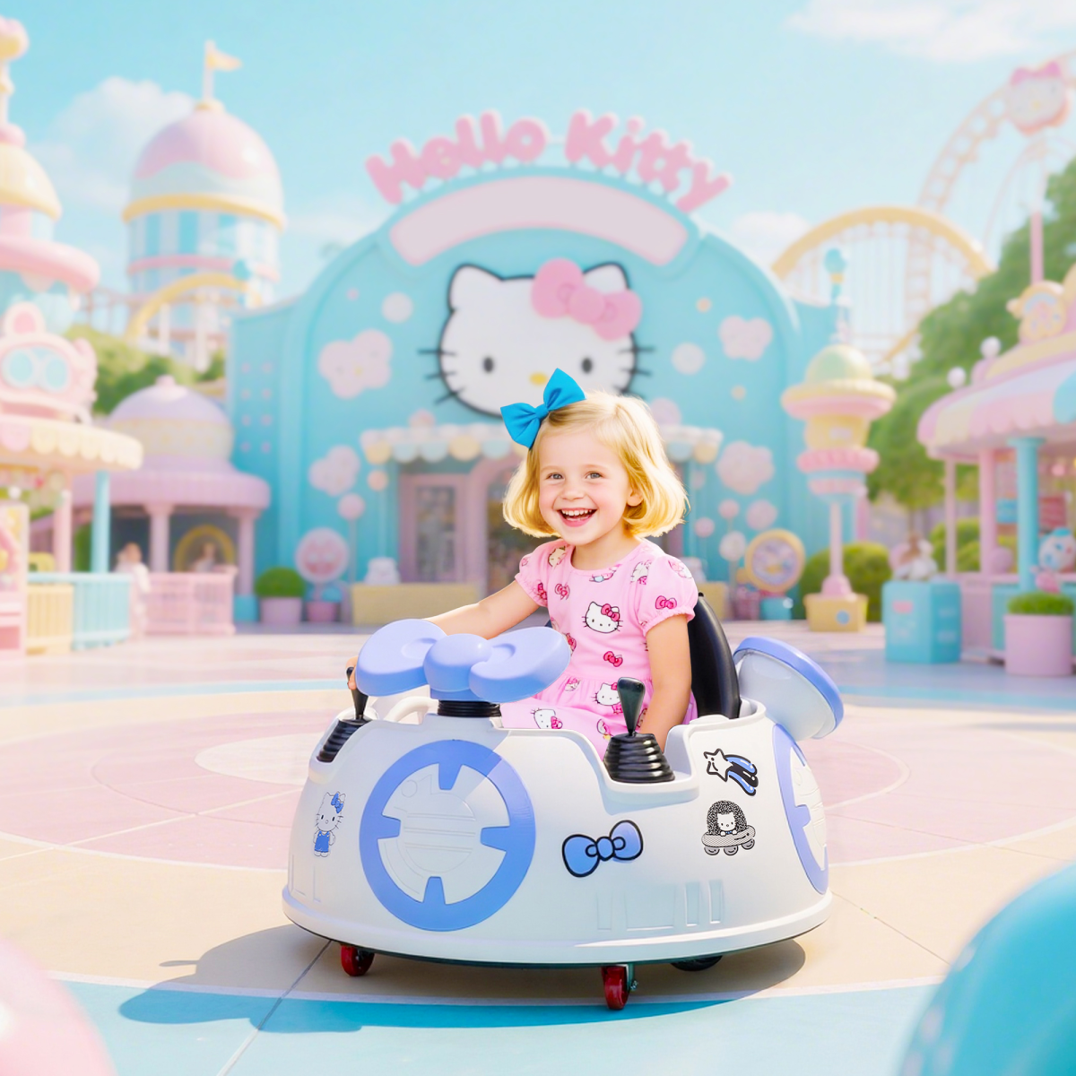 windsor-hello-kitty-kids-ride-on-bumper-car-cortex-london-white-light-purple