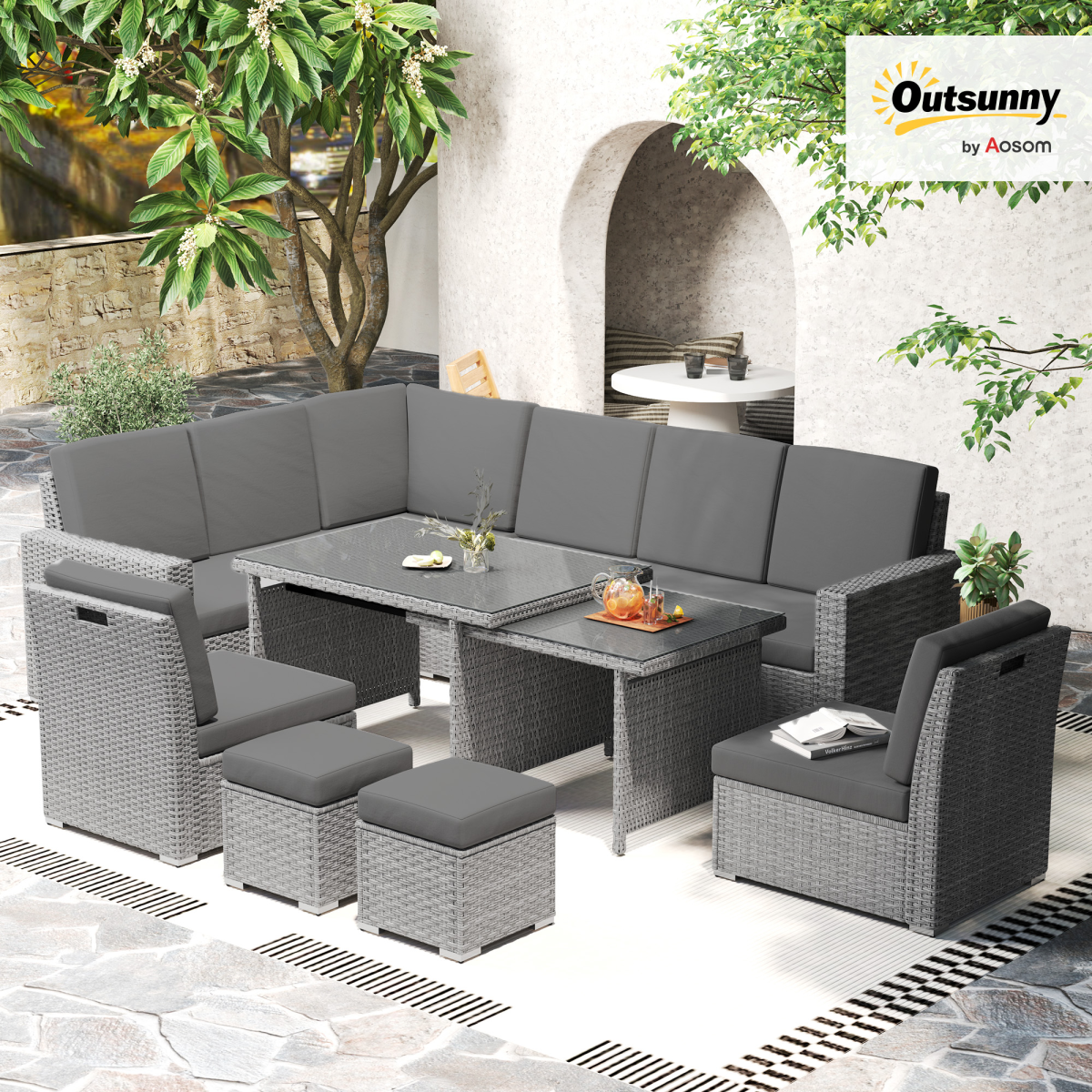 cortex-london-windsor-10-seater-rattan-sofa-dining-set-light-grey-rattan-grey-cushion
