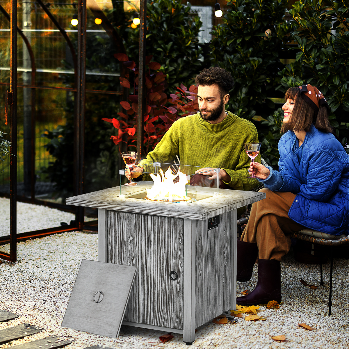 cortex-london-windsor-grey-propane-gas-fire-pit-table-40000-btu-glass-screen-cover