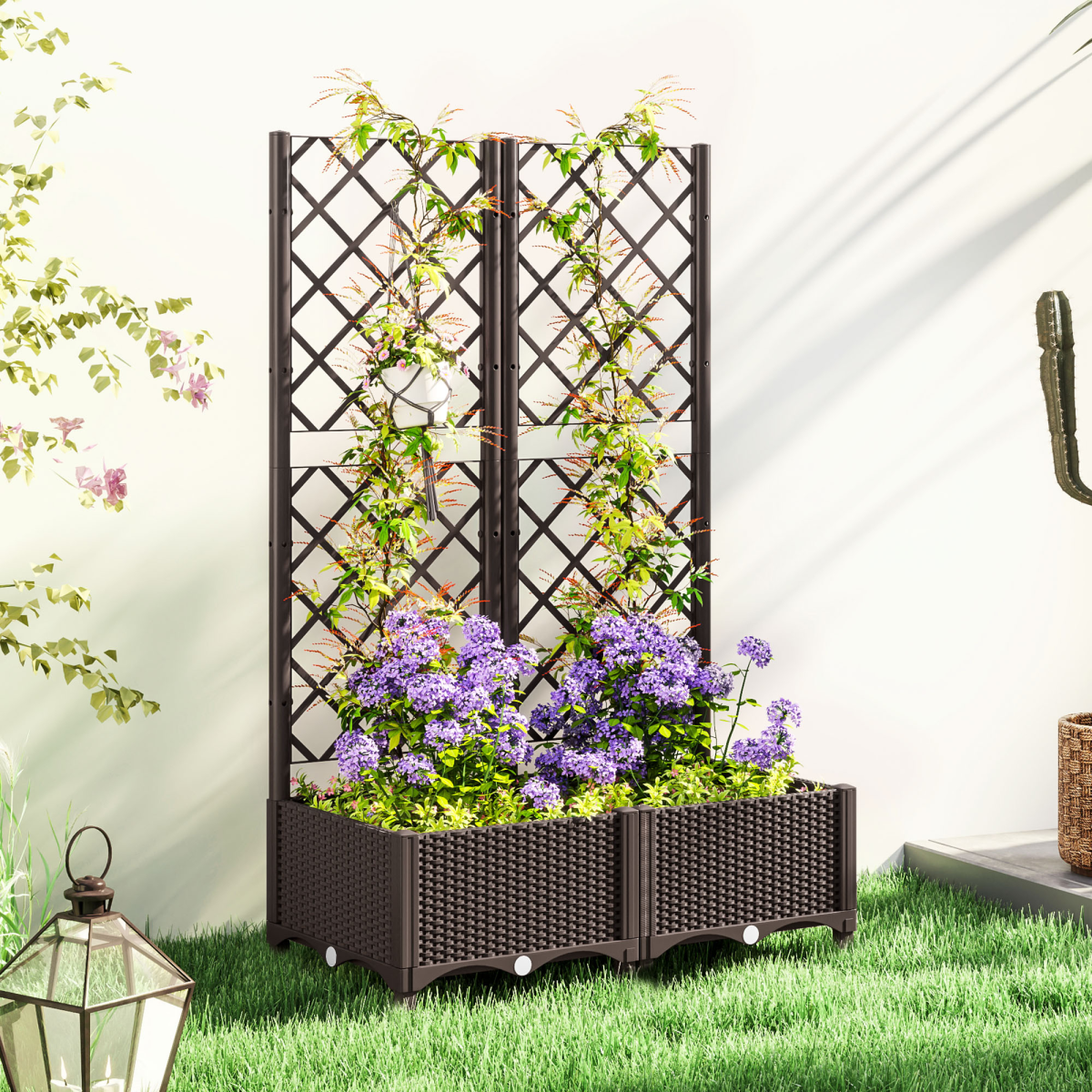 cortex-london-windsor-brown-vegetable-planter-box-trellis