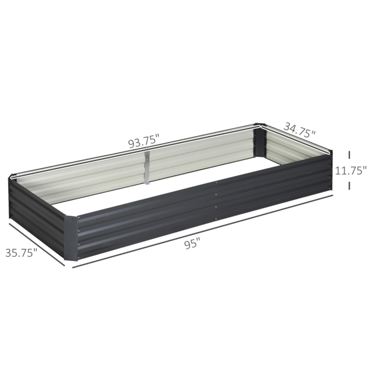 cortex-london-kensington-grey-galvanised-steel-garden-bed