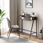 Writing Desk Computer Workstation Storage Shelf Color Rustic Brown