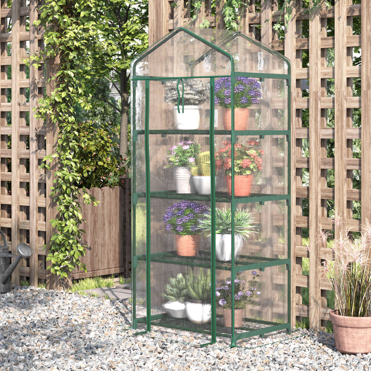 cortex-london-kew-four-tier-mini-greenhouse-steel-tube-pvc-cover