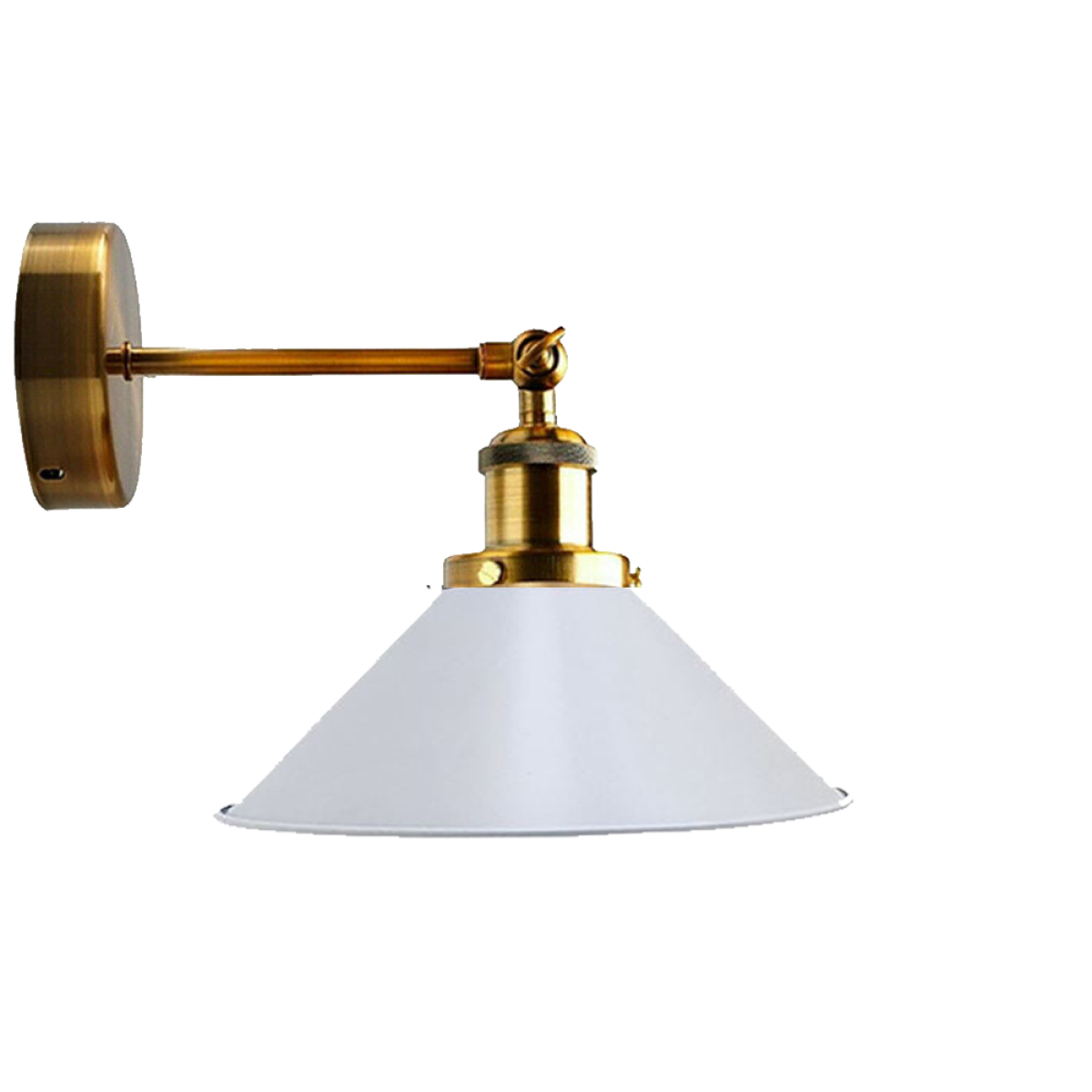 cortex-london-york-vintage-yellow-brass-kitchen-wall-lamp-e27-metal-cone-shade