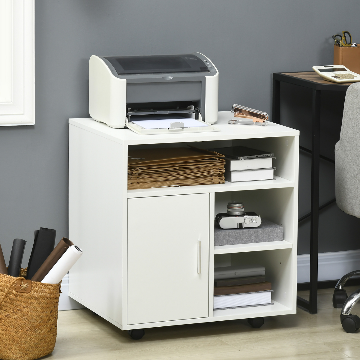 cortex-london-westminster-five-compartment-white-printer-unit