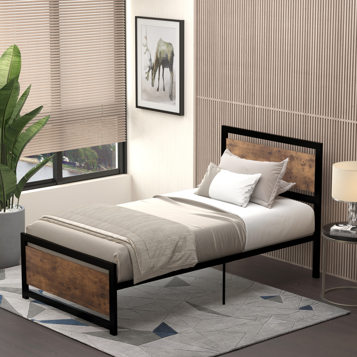 cortex-london-york-single-metal-bed-frame-with-headboard-and-footboard