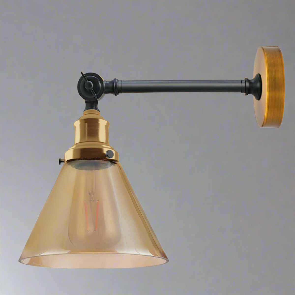 cortex-london-york-amber-glass-adjustable-wall-light