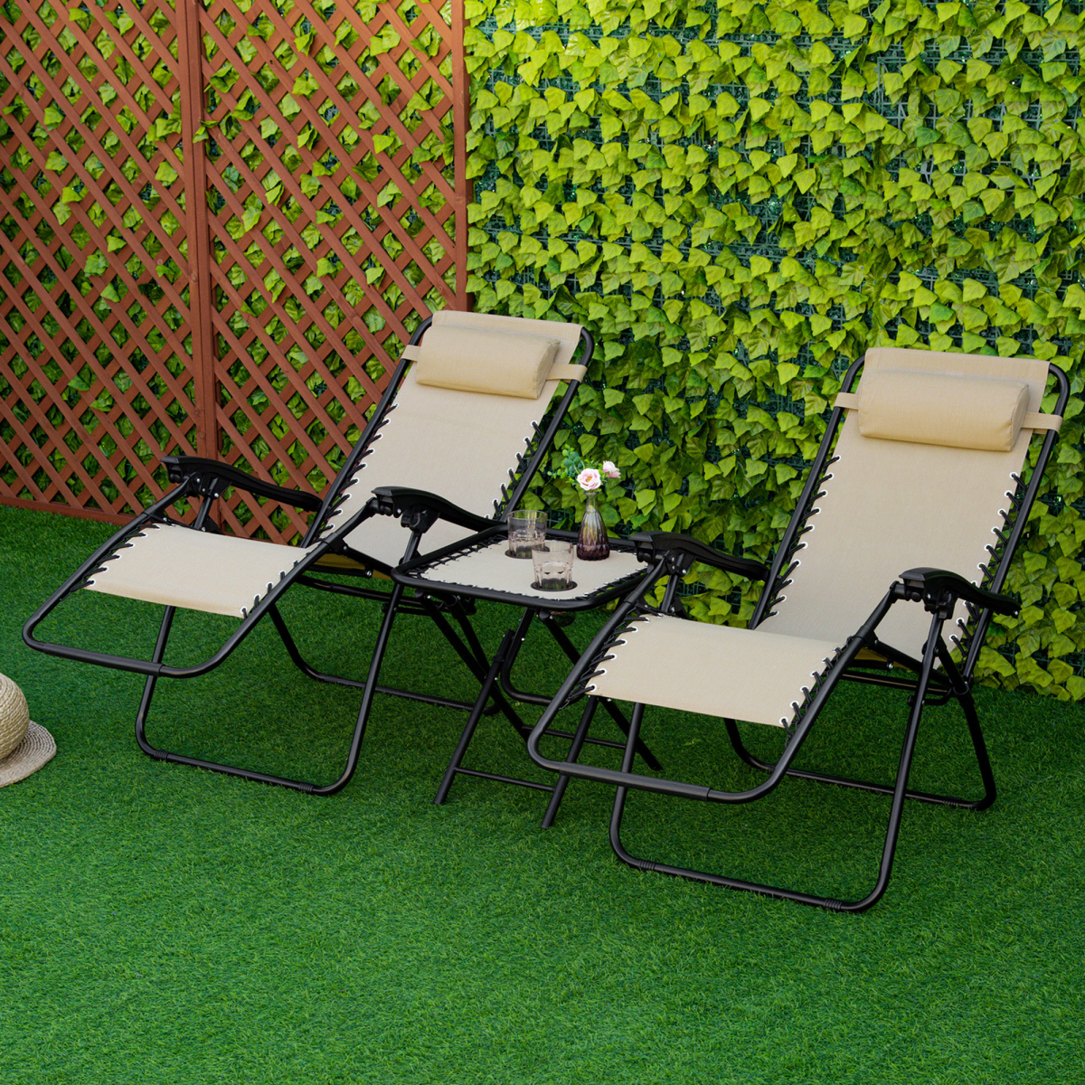 cortex-london-windsor-3pc-zero-gravity-garden-lounger-table-set-beige-outsunny