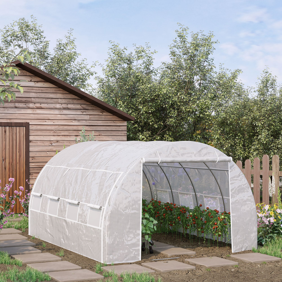 cortex-london-windsor-walk-in-polytunnel-greenhouse-steel-frame-white