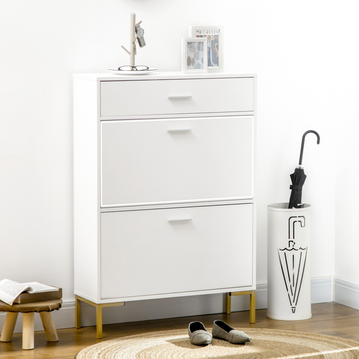cortex-london-windsor-white-shoe-cupboard-with-flip-drawers