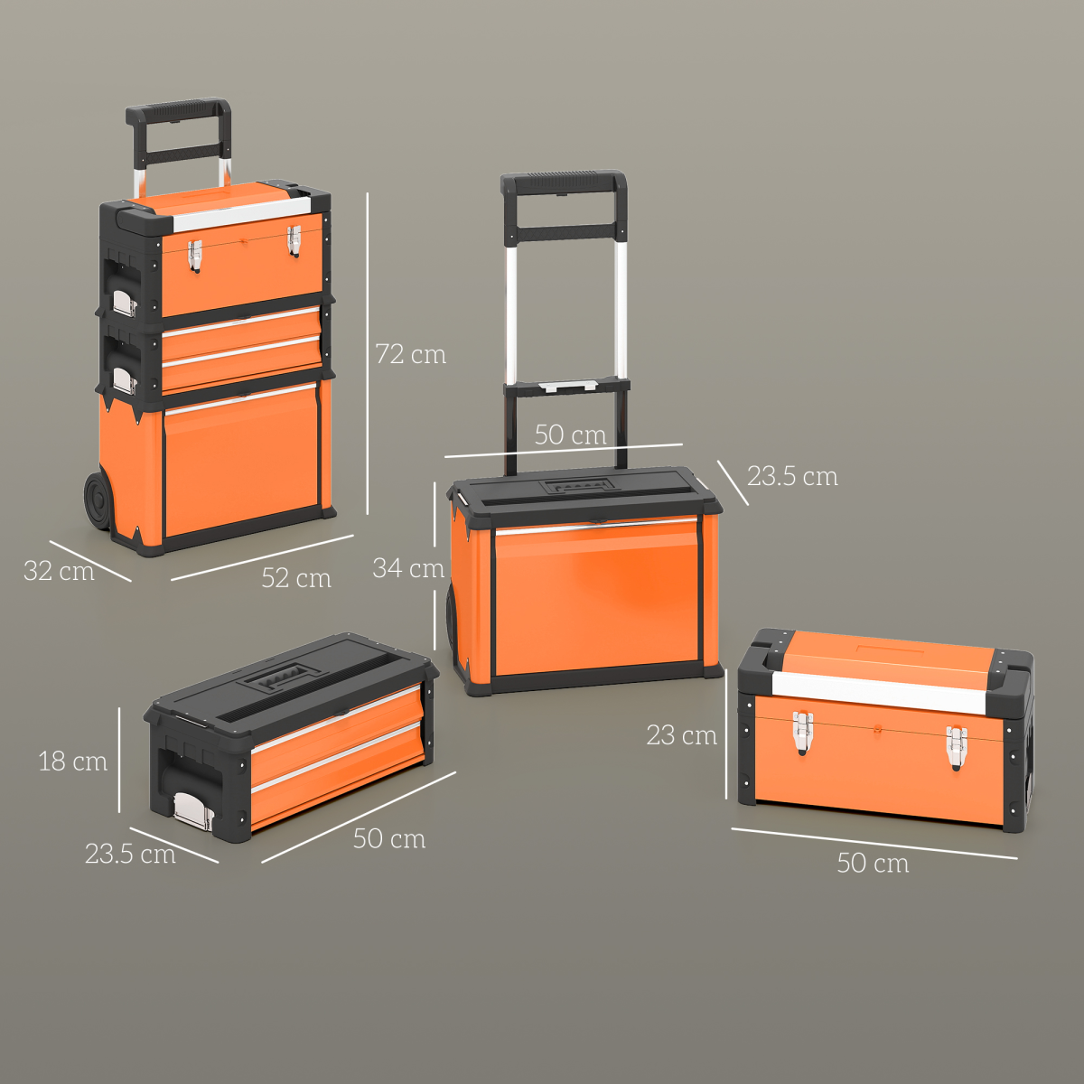 cortex-london-york-stackable-steel-tool-storage-box-system-orange-black